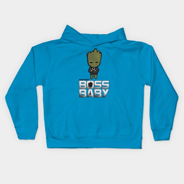 Boss Baby Groot Kids Hoodie by Braden4C